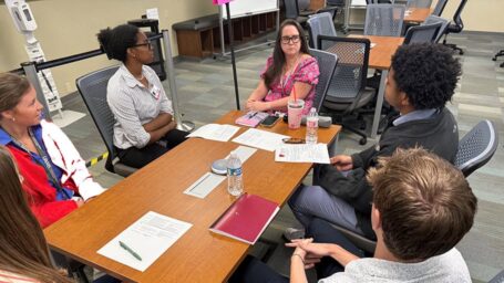 Dr. Shona Ray-Griffith with students